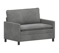 vidaXL Sofá 126 x 81 x 87,5 cm Terciopelo Multicolor Gris oscuro