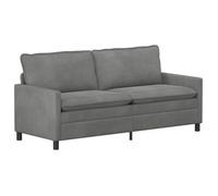 vidaXL Sofá 196 x 81 x 87,5 cm Terciopelo Multicolor Gris oscuro