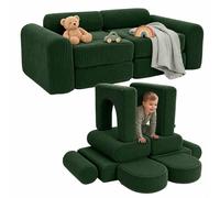 Sofá infantil modular, sofá de juegos para niños, bloques, rincón acogedor cojín