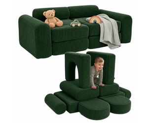 Sofá infantil modular, sofá de juegos para niños, bloques, rincón acogedor cojín