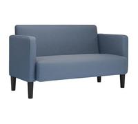 Sofá Loveseat Azul 109 Cm Tejido De Pana Vidaxl