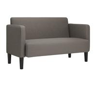 Sofá Loveseat Gris Claro 109 Cm Tejido De Pana Vidaxl