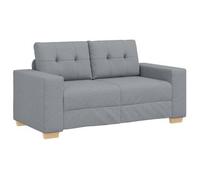 Sofá Loveseat Gris Claro 160x77x82 Cm De Tela Vidaxl
