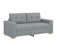 Sofá Loveseat Gris Claro 180x77x82 Cm De Tela Vidaxl