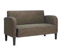 Sofá Loveseat Gris Oscuro 110 Cm Cuero Sintética Vidaxl