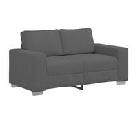 Sofá Loveseat Gris Oscuro 160x77x82 Cm Tejido De Pana Vidaxl