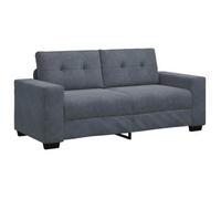 Sofá Loveseat Gris Oscuro 180x77x82 Cm Terciopelo Vidaxl