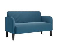 Sofá loveseat - sofá de salón terciopelo azul 109 cm