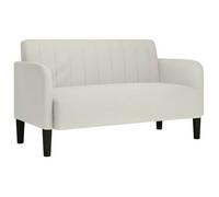 Sofá Loveseat Terciopelo Crema 109 Cm Vidaxl