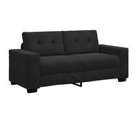 Sofá Loveseat Terciopelo Negro 180x77x82 Cm Vidaxl