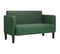 Sofá Loveseat Verde Oscuro 109 Cm Tejido De Pana Vidaxl