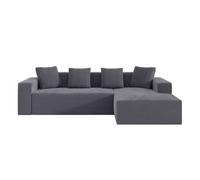 Sofá modular 3 plazas - cloud l-liegestühle, moderno, profundo y acolchado - gris