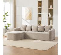 Sofá Modular de Chenilla con Espuma 30D, para Salón, Gris, 3 Plazas, 26.7kg