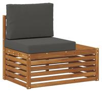 Sofá modular de exterior con cojín Natural 91 x 63 x 73 cm