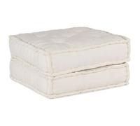 vidaXL Sofá modular de tela color crema 70x70x36