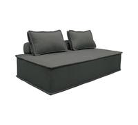 Sofá modular en tela lisa, 2 plazas Gray