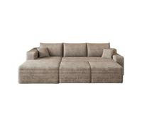 Sofá modular esquinero 241cm - diseño nube minimalista, 3 plazas, asiento profundo - camel