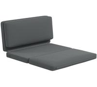 Sofá modular HOMCOM 3 en 1, sofá cama plegable con apariencia de terciopelo, ideal para dormitorios