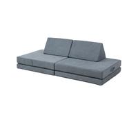 Sofá modular infantil de 5 piezas norhulta 150x66x46 cm pana - gris [en.casa]