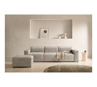 Sofá Modular Mónica de Velare Confort - Diseño Elegante y Artesanal Fabricado en España, Tapizado Anti Manchas Light gray