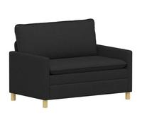 vidaXL Sofá 126 x 81 x 87,5 cm Multicolor Negro