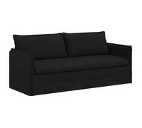 vidaXL Sofá 196 x 82 x 85 cm tela Negro
