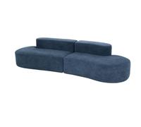 Sofá nua 280x102x66 azul 280 cm