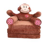 Sofá para niños con estampado de dibujos animados de animales, sofá plegable mini para niños pequeños, sillón reclinable y tumbona multifuncional para leer, relajarse y dormir, par (Forma de dinero)