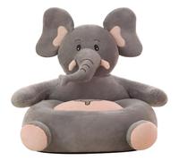 Sofá para niños de 19, 7 x 19, 7 x 17, pulgadas, sillón de felpa relleno, lindo elefante, sofá para niños pequeños, sillón elástico para bebé, cómodos muebles de sala de juegos para dormitorio, d