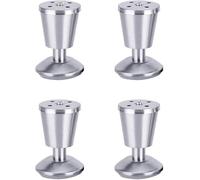 Sofá pie 4 patas de soporte ajustables for gabinete, estilo taza, for mesa de centro, sofá, gabinete de baño.(120mm)