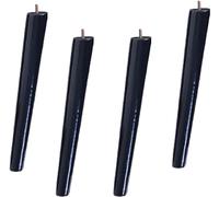 Sofá pie Paquete de 4 patas de sofá de madera maciza, patas de mesa de centro cónicas, patas de mueble de TV con perno de gancho roscado M10, negro (recto 70 cm/27,6 pulgadas)(Oblique,18cm/7.1inch)