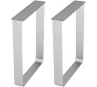 Sofá pie Par de patas de soporte for mesa auxiliar y mesa de conferencias, plateadas, 40 cm, 50 cm, 60 cm y 70 cm.(70cm)