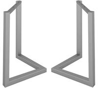Sofá pie Par de patas de soporte plateadas en forma de V, marco de soporte de mesa grande, patas de soporte for mesa de centro de 40 a 70 cm(40 * 68)