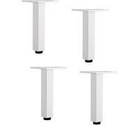 Sofá pie Patas de repuesto redondas for sofá, otomana, mesa de café, gabinete, muebles (juego de 4), patas de mesa ajustables, patas de mesa duraderas(Bianco,20cm (7. 87in))
