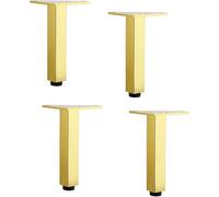 Sofá pie Patas de repuesto redondas for sofá, otomana, mesa de café, gabinete, muebles (juego de 4), patas de mesa ajustables, patas de mesa duraderas(Gold,20cm (7. 87in))