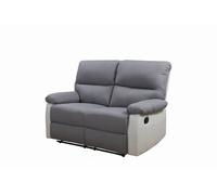 Habitat et Jardin Sofá reclinable 2 plazas Lincoln - Color Gris