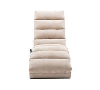 Sofá reclinable individual - soporte total, vibración suave, bolsillos laterales - beige