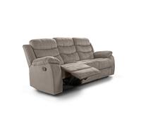 Sofa Reclinable Manual Houston 3 Plazas Marron Saldos y Stocks Brown