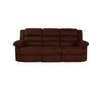 Sofá relax 3 plazas berry color chocolate - conforama
