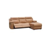 Sofá relax eléctrico con chaiselongue izquierdo Nellie 3 plazas Stone