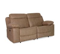 Sofá relax eléctrico de 3 plazas modelos Menfis. Tapizado en tela Nolia disponible en varios colores. Stone