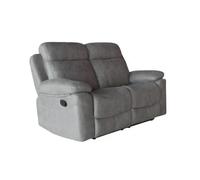 Sofá relax manual de 2 plazas modelo Menfis. Tapizado en tela Nolia disponible en varios colores.