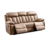 Sofá relax manual de 3 plazas modelos Madrid. Tapizado en microfibra algodonada disponible en varios colores