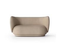 Ferm Living Sofá de 2 plazas Rico Brushed sand