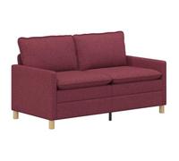 vidaXL Sofá 156 x 81 x 87,5 cm Tela Multicolor Rojo vino tinto
