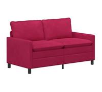 vidaXL Sofá 156 x 81 x 87,5 cm Terciopelo Multicolor Rojo vino tinto