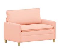 vidaXL Sofá 126 x 81 x 87,5 cm Tela Multicolor Rosa