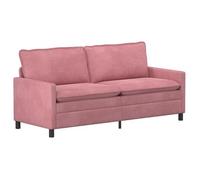vidaXL Sofá 196 x 81 x 87,5 cm Terciopelo Multicolor Rosa