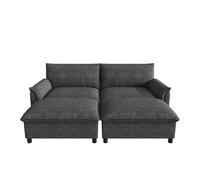 Sofá seccional modular Cloud, Negro Aosom España