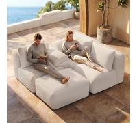 Sofá Seccional Modular con Cojines, Sofá de esquina Convertible